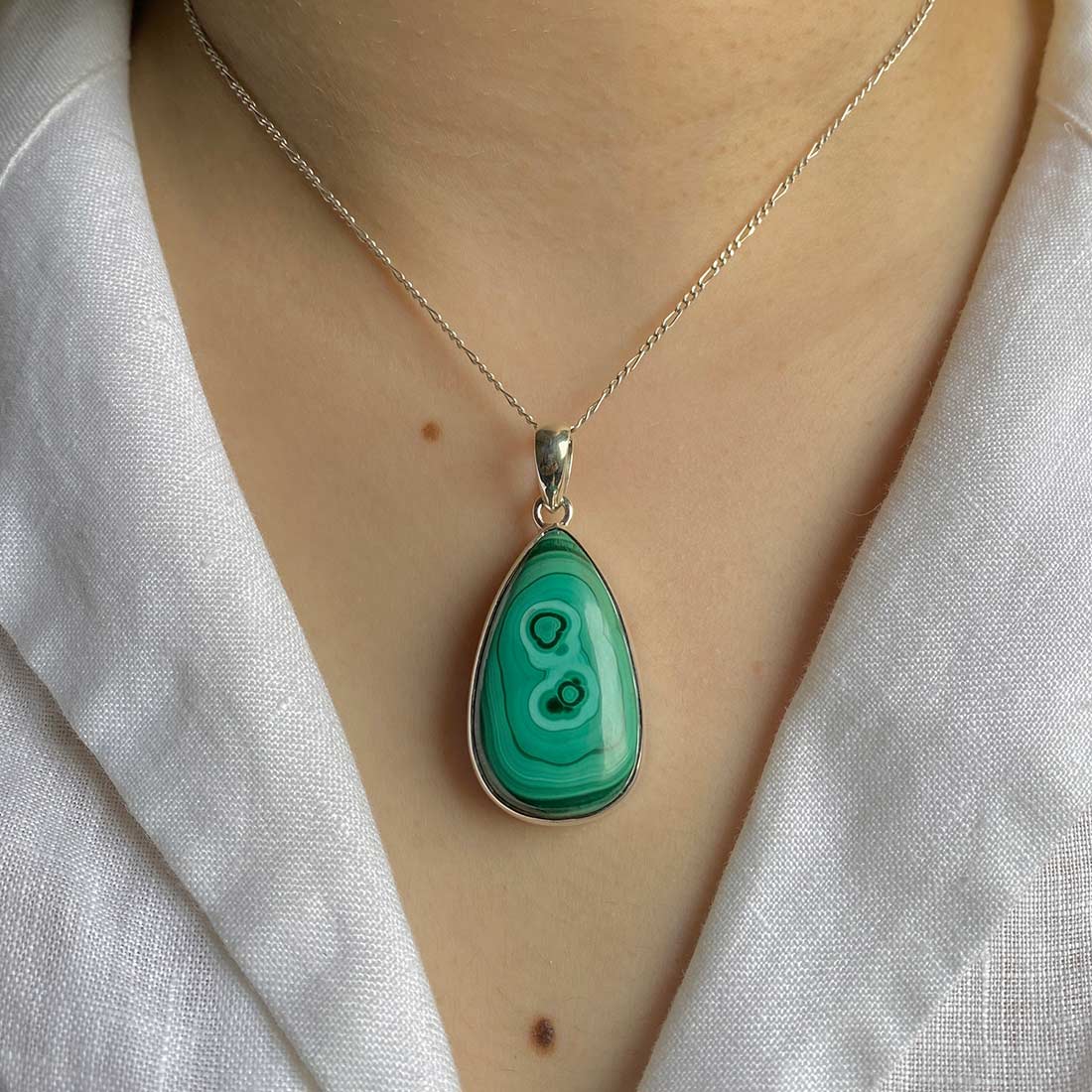 Premium Malachite Statement Pendant - MLC-P-2