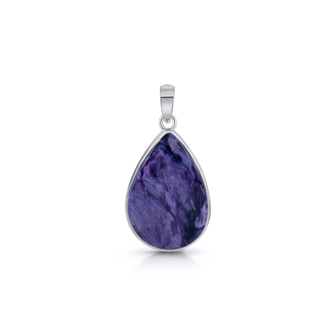 Premium Charoite Pendant - Elegant Purple Statement Jewelry (CHR-P-20)