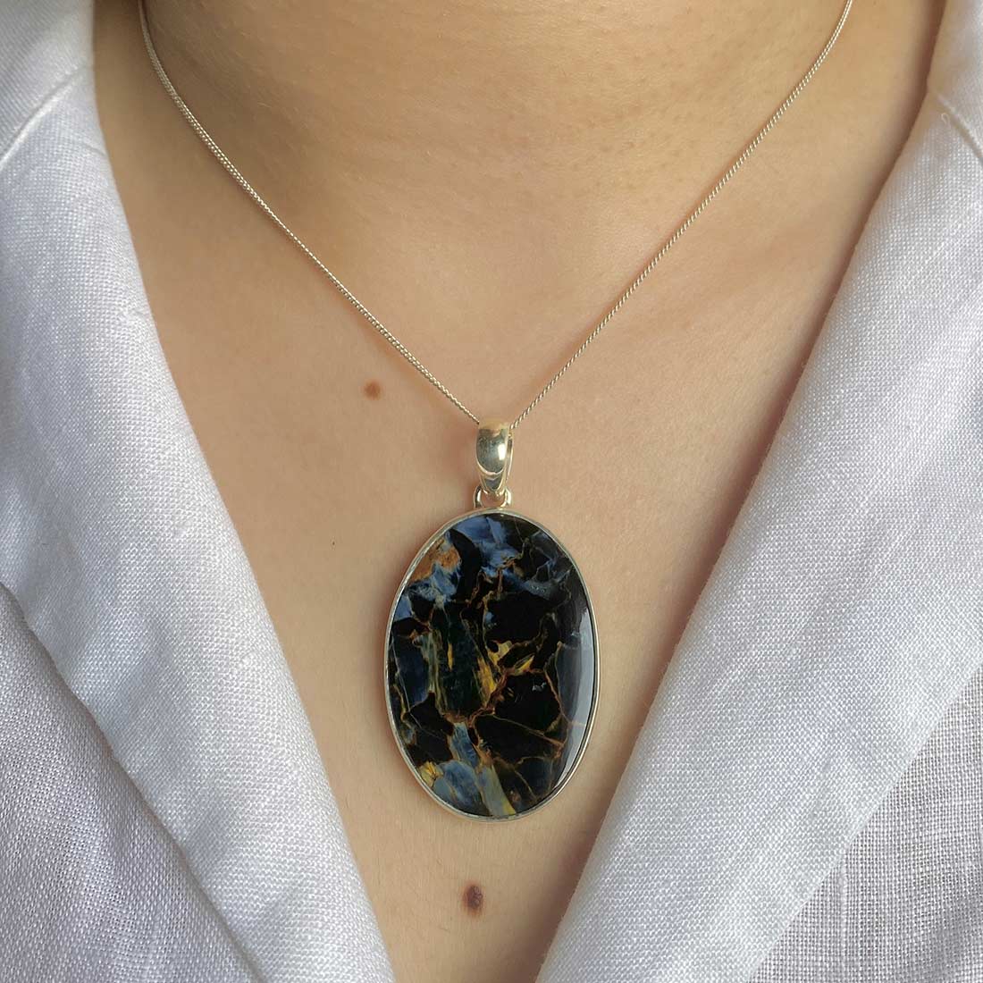 Premium Statement Pietersite Pendant - Ultimate Elegance (PIT-P-9)