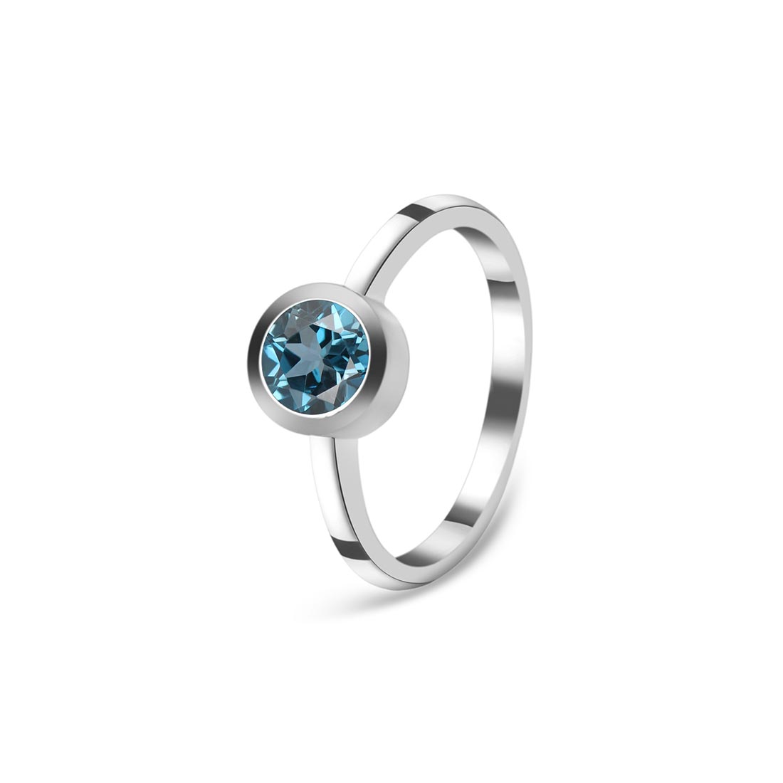 Premium London Blue Topaz Ring - Ultimate Elegance (LBTZ-SR-237)