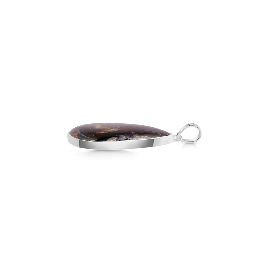 Premium Statement Pietersite Pendant - Elegant Silver Jewelry