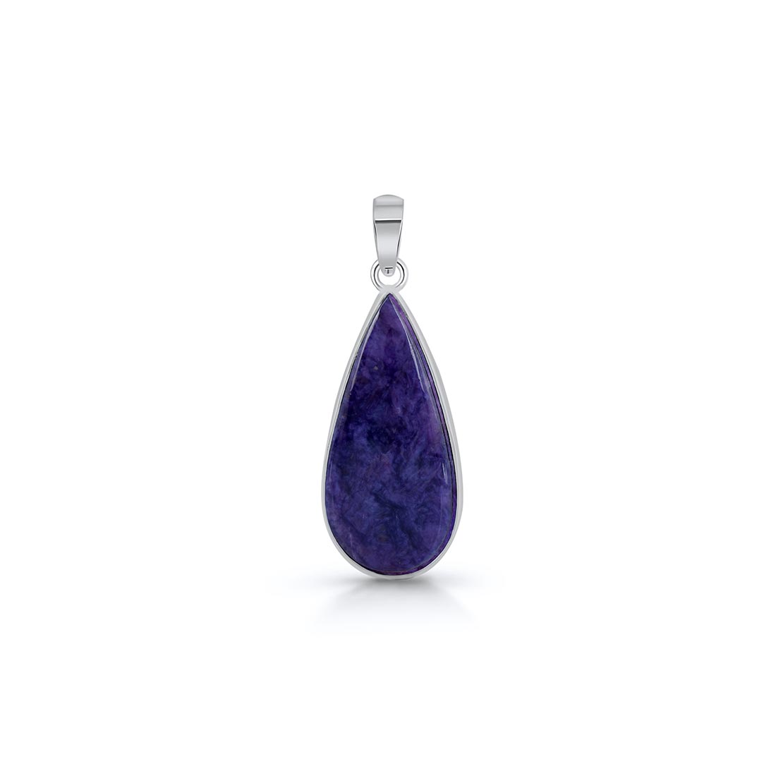 Premium Charoite Pendant - CHR-P-32 | Elegant Purple Statement Jewelry