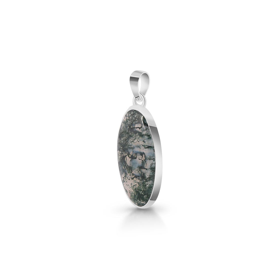 Premium Moss Agate Pendant - Ultimate Nature-Inspired Elegance