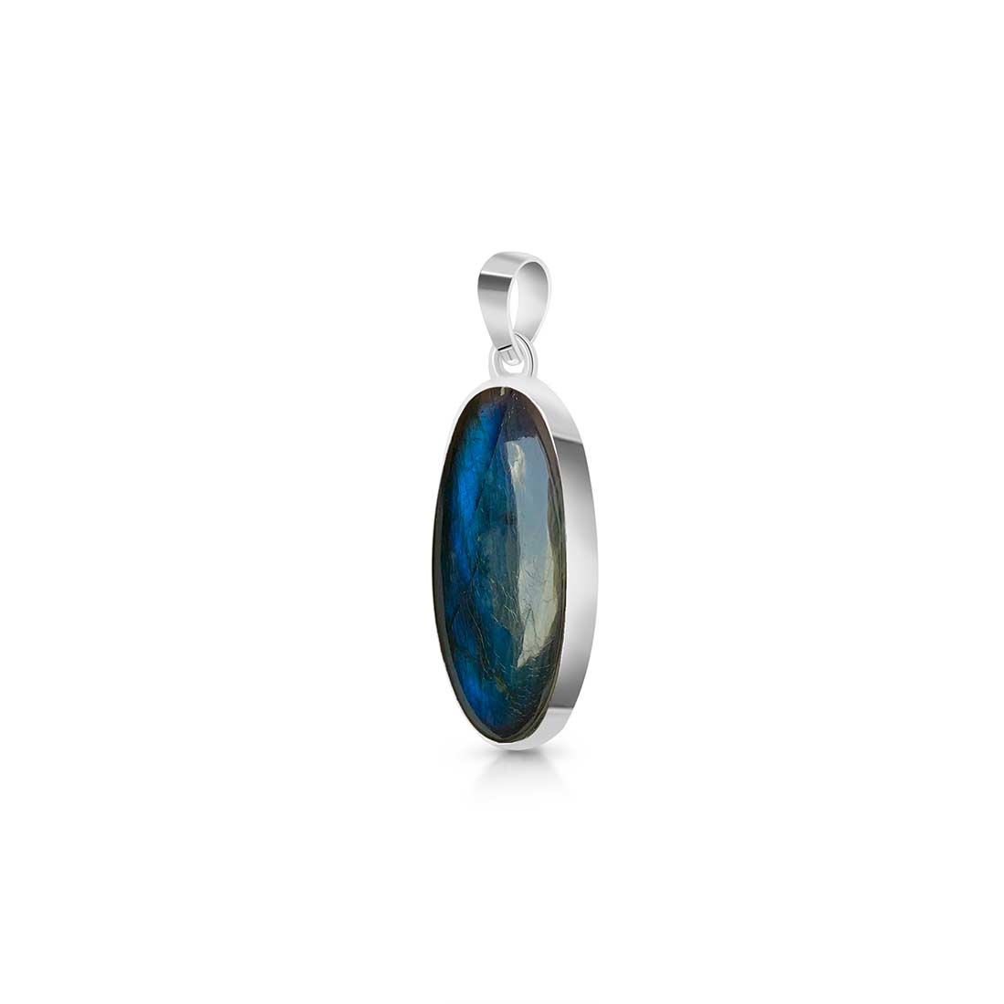 Premium Labradorite Transformation Pendant - Sterling Silver (LBD-P-2)