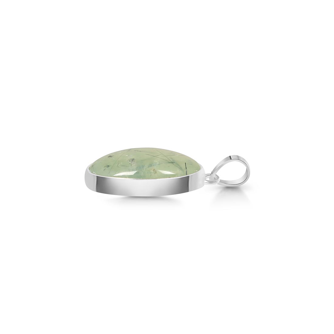 Premium Prehnite Statement Pendant - PRN-P-3