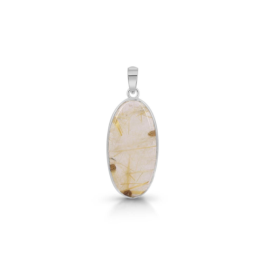 Premium Golden Rutile Statement Pendant - GDR-P-6