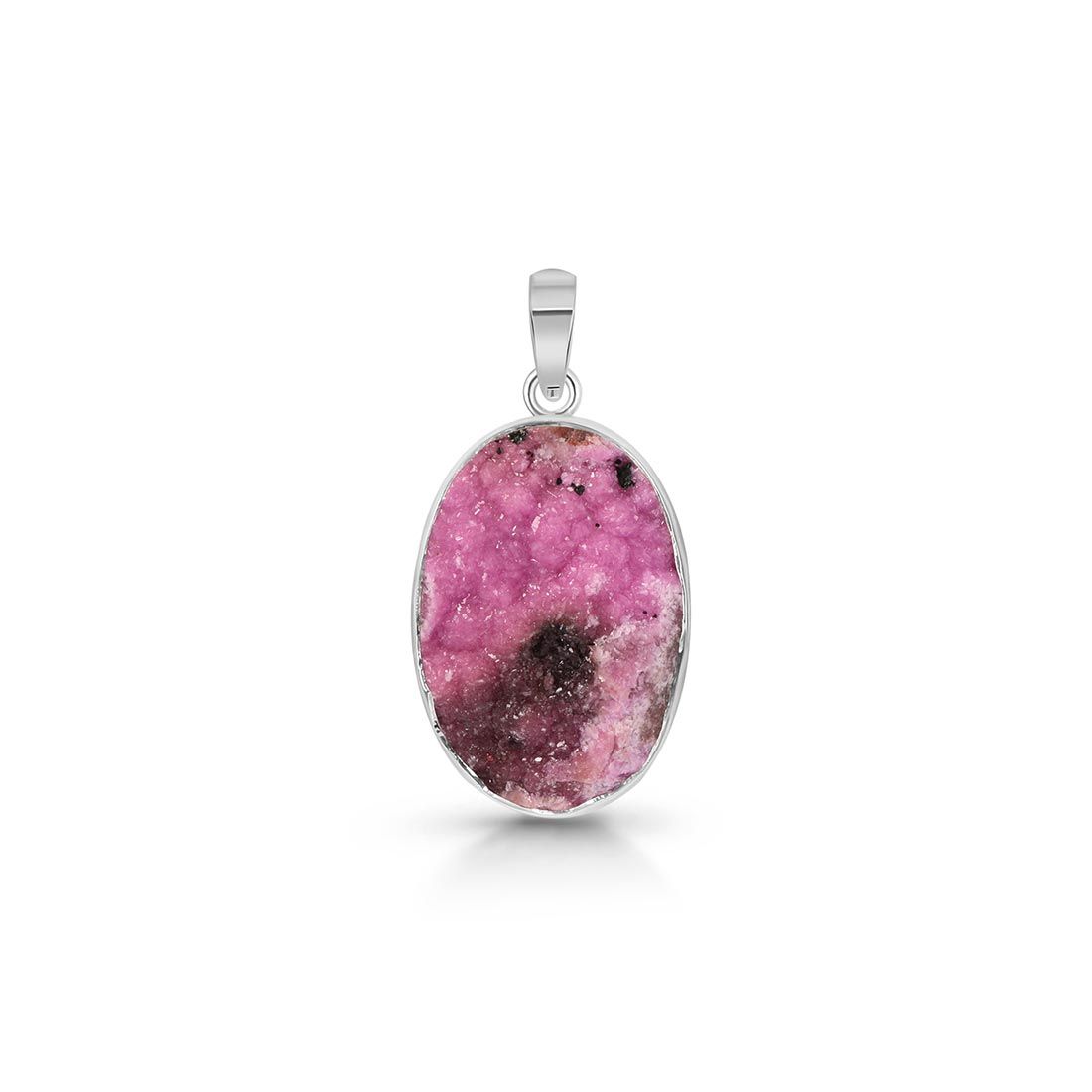 Premium Cobalt Calcite Pendant - Handcrafted Sterling Silver Jewelry (CBC-P-6)