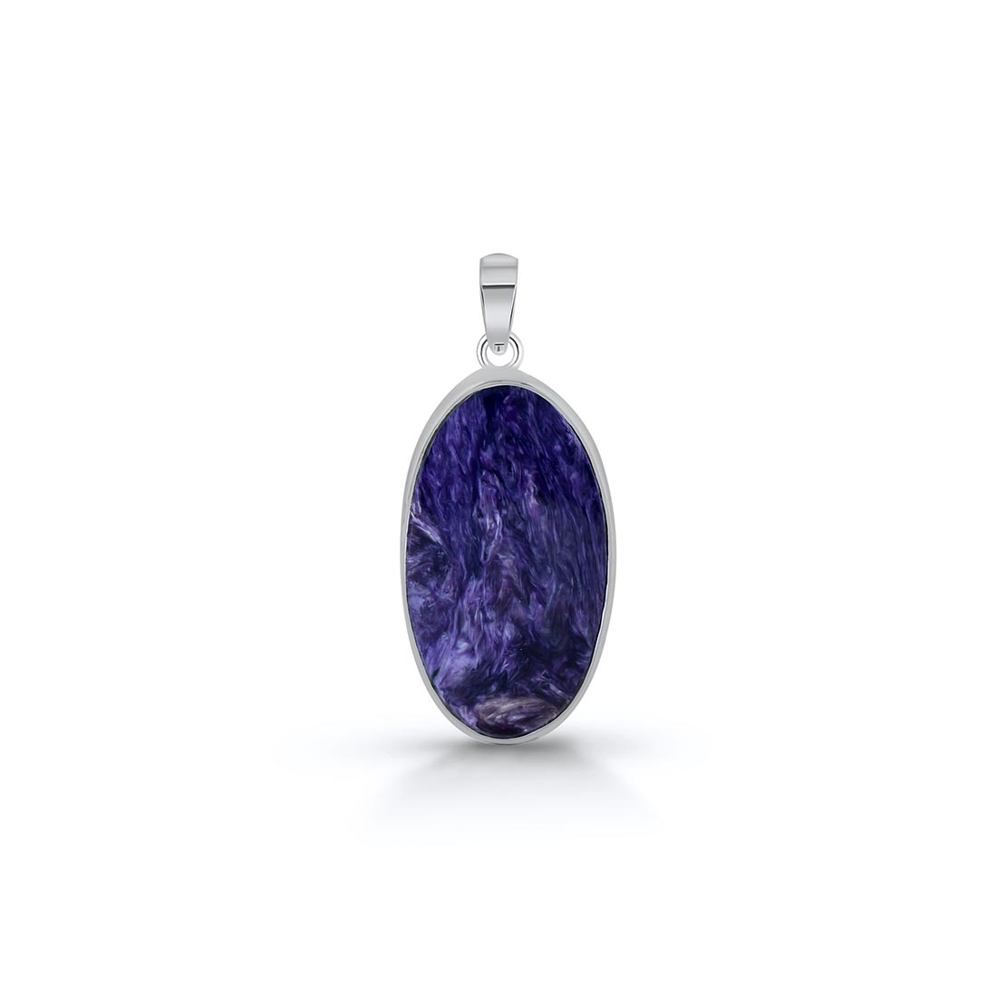 Premium Charoite Pendant - Elegant Purple Statement Jewelry (CHR-P-11)