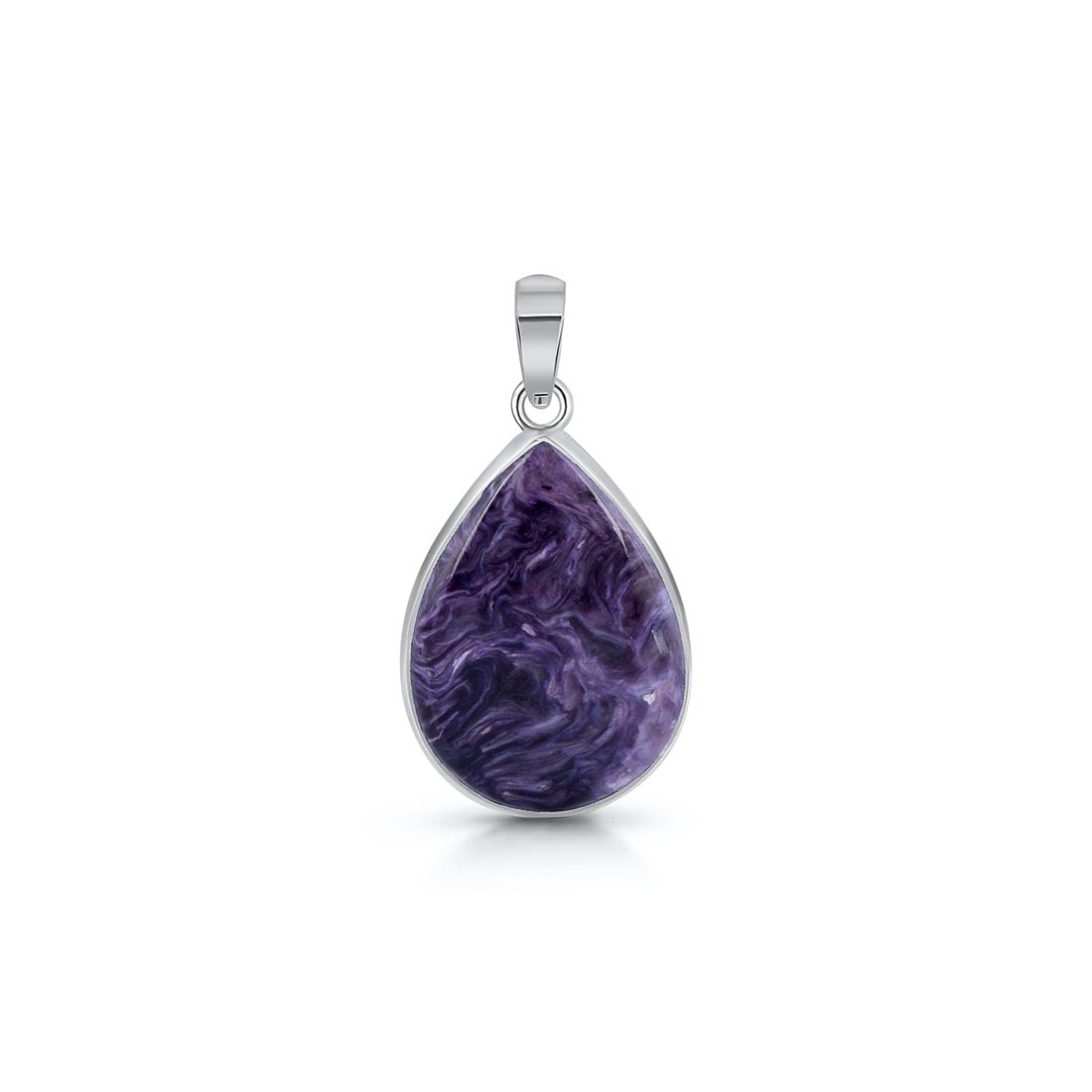 Premium Charoite Pendant - Elegant Purple Stone Jewelry (CHR-P-19)