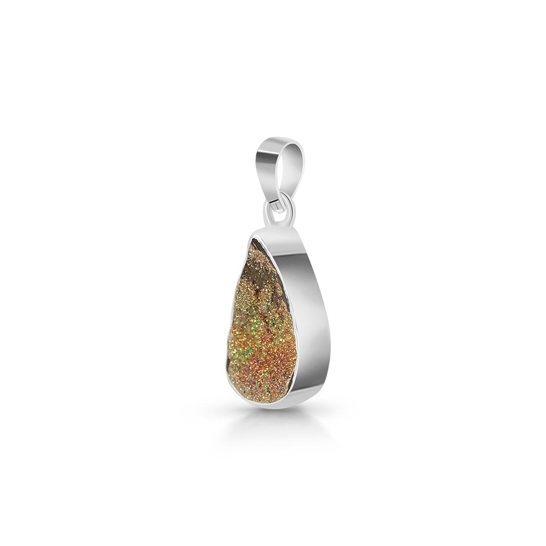 Premium Spectropyrite Druzy Pendant - Elevate Your Style