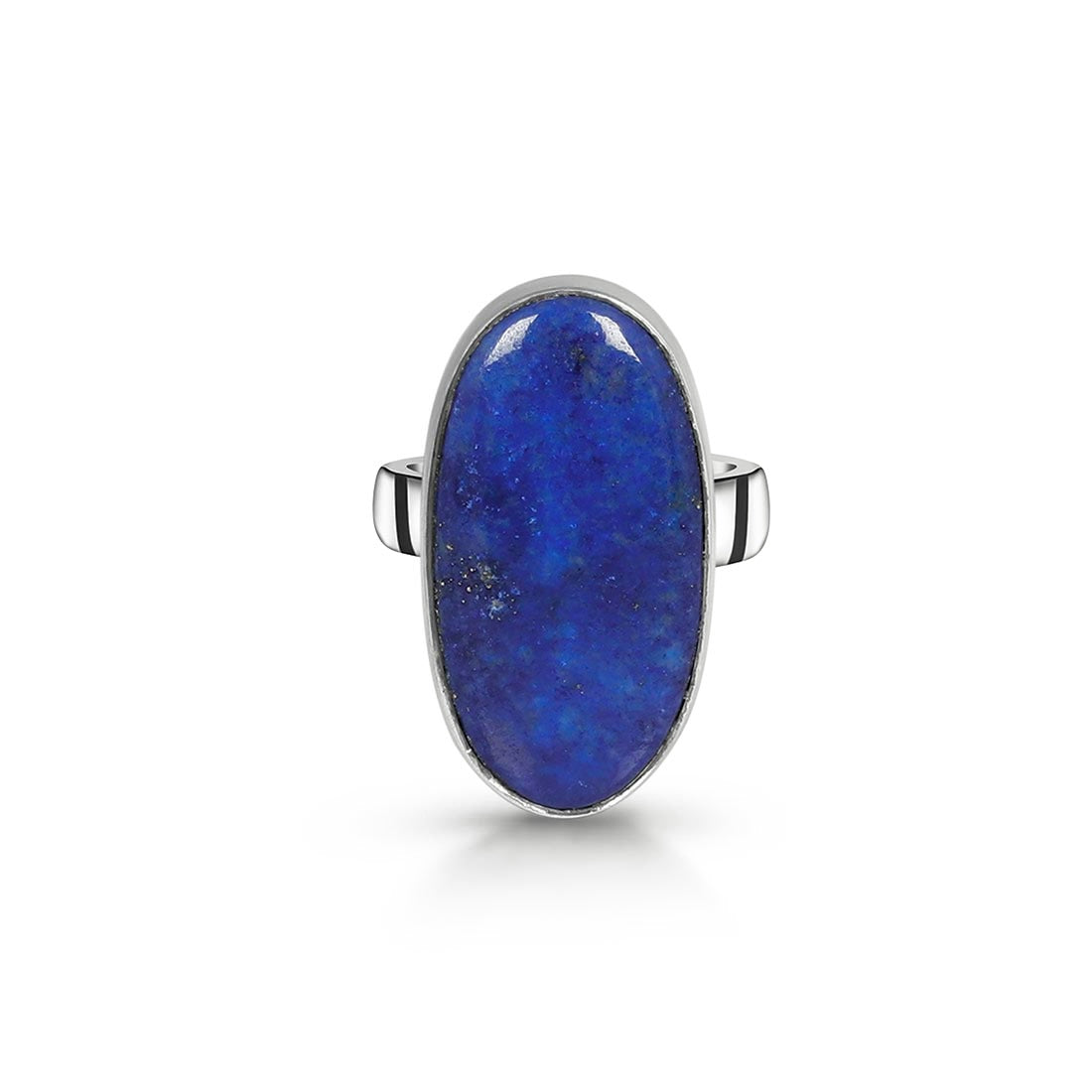 Premium Lapis Adjustable Ring - Elegant Statement Jewelry