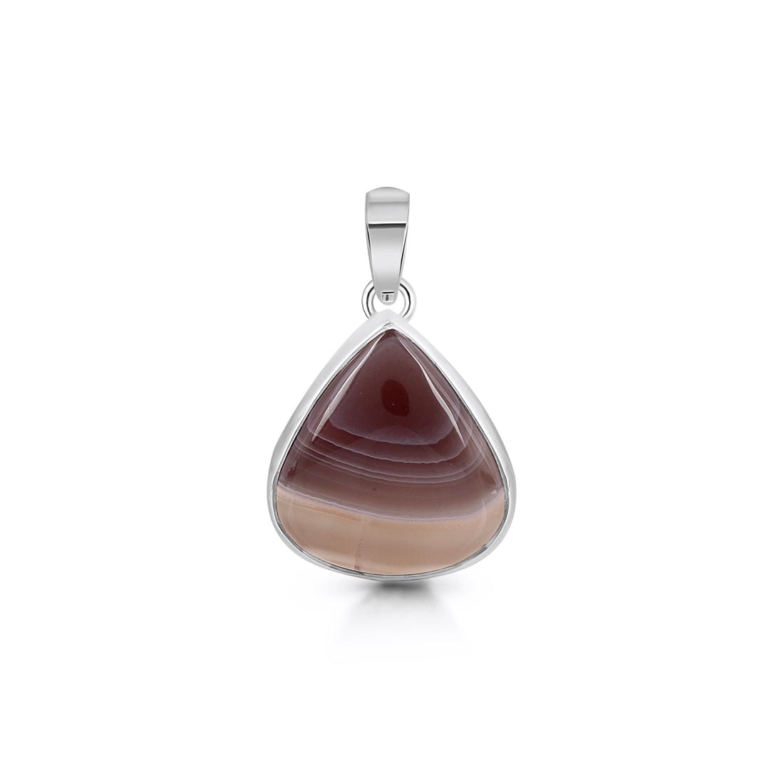 Premium Botswana Agate Statement Pendant - Sagacia Jewelry (RBA-P-29)