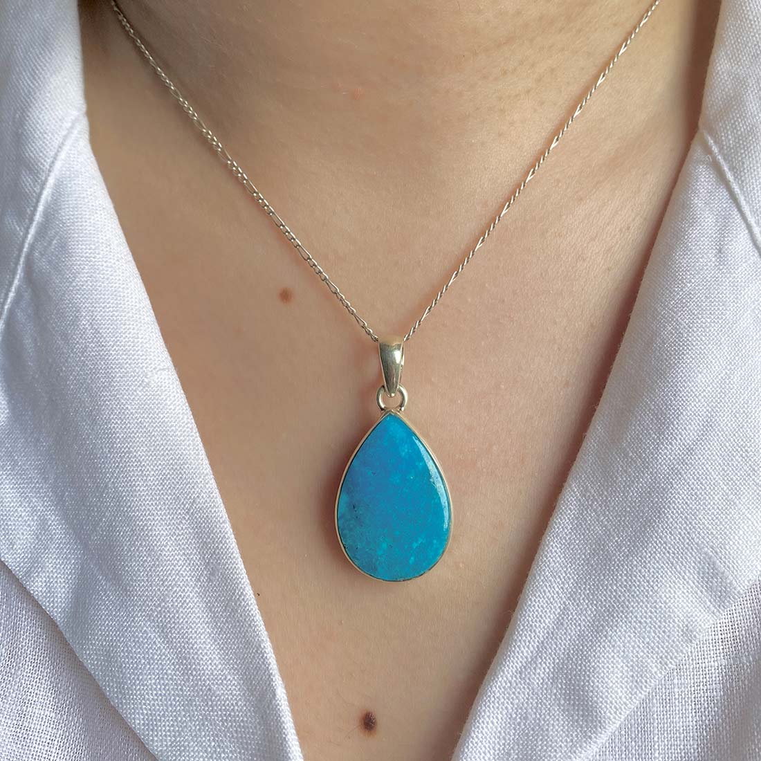 Premium Turquoise Pendant - Ultimate Elegance (TRQ-P-23)