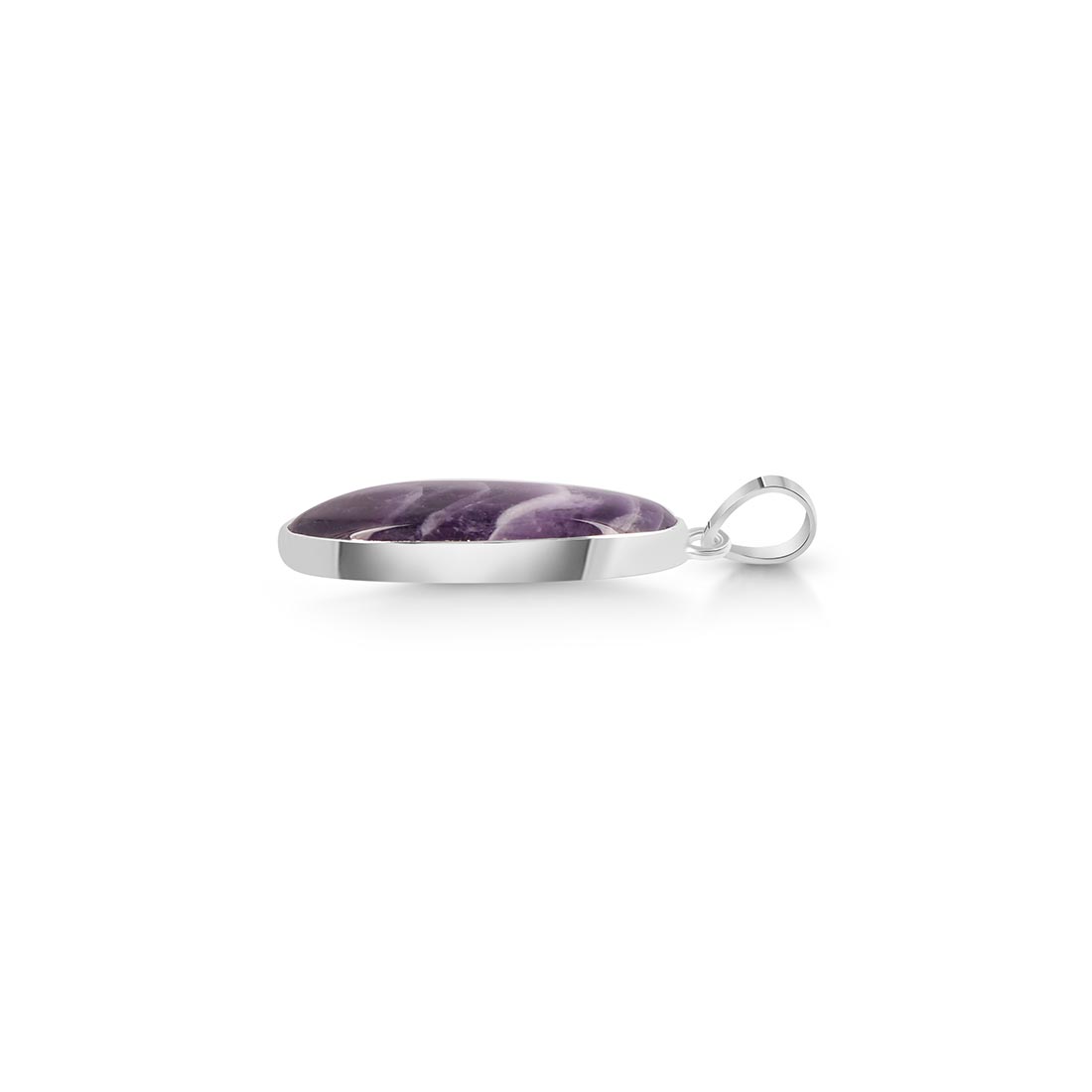 Premium Amethyst Lace Agate Pendant - Ultimate Elegance