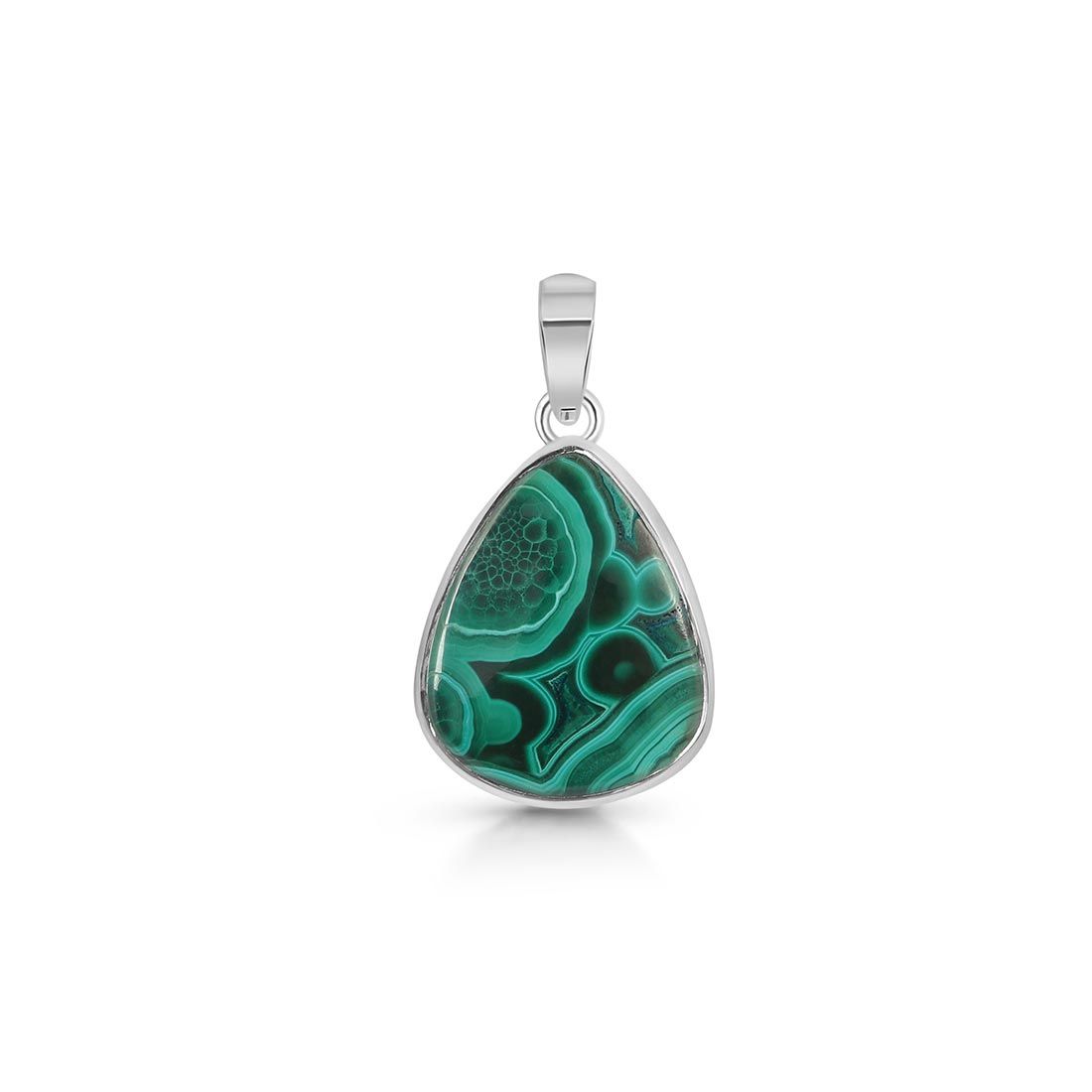 Premium Malachite Statement Pendant - MLC-P-14