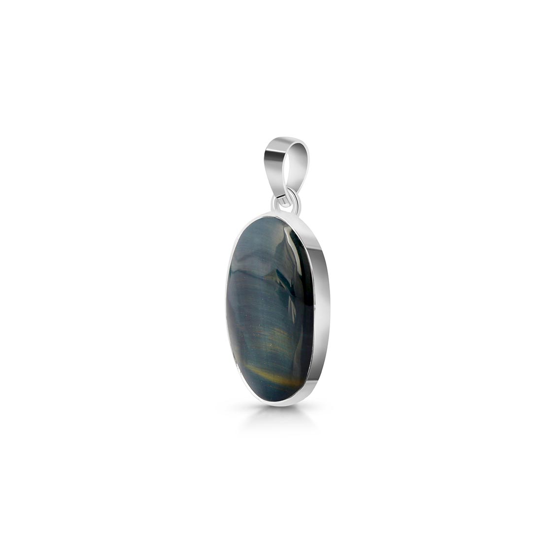 Premium Blue Tiger Eye Pendant - Ultimate Statement Jewelry