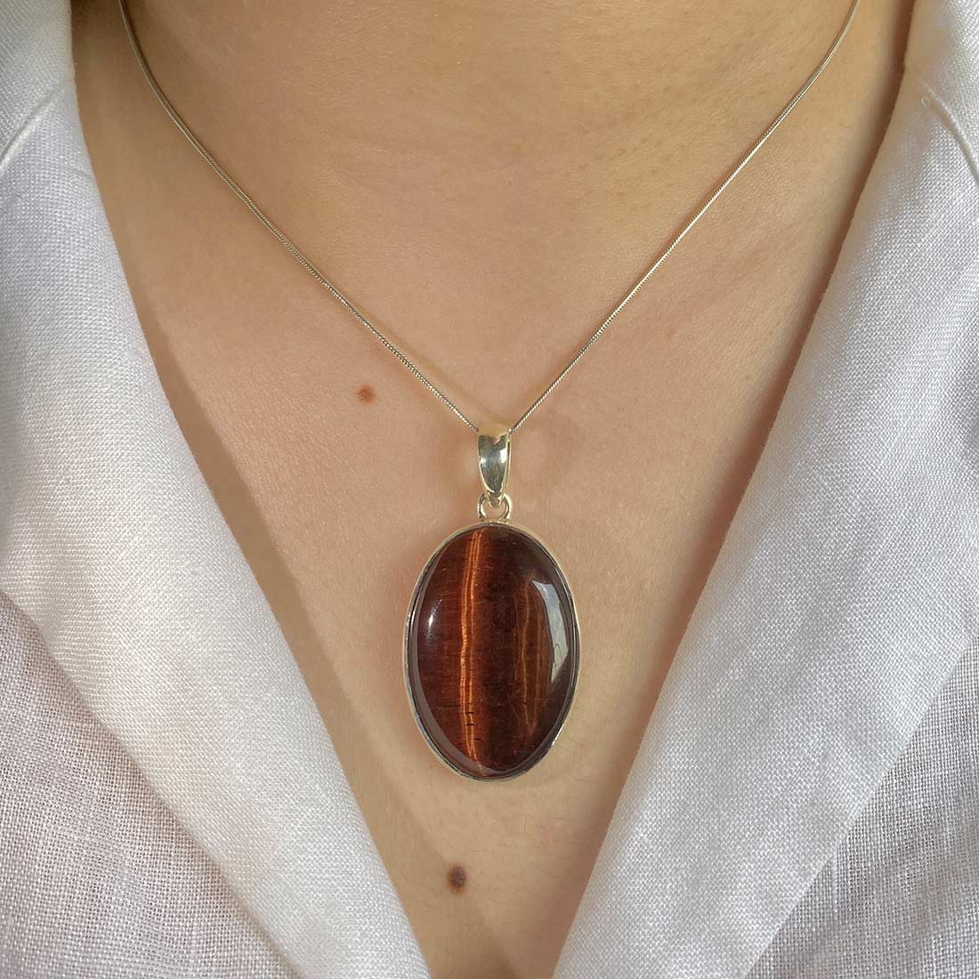 Premium Red Tiger Eye Pendant - RTE-P-17