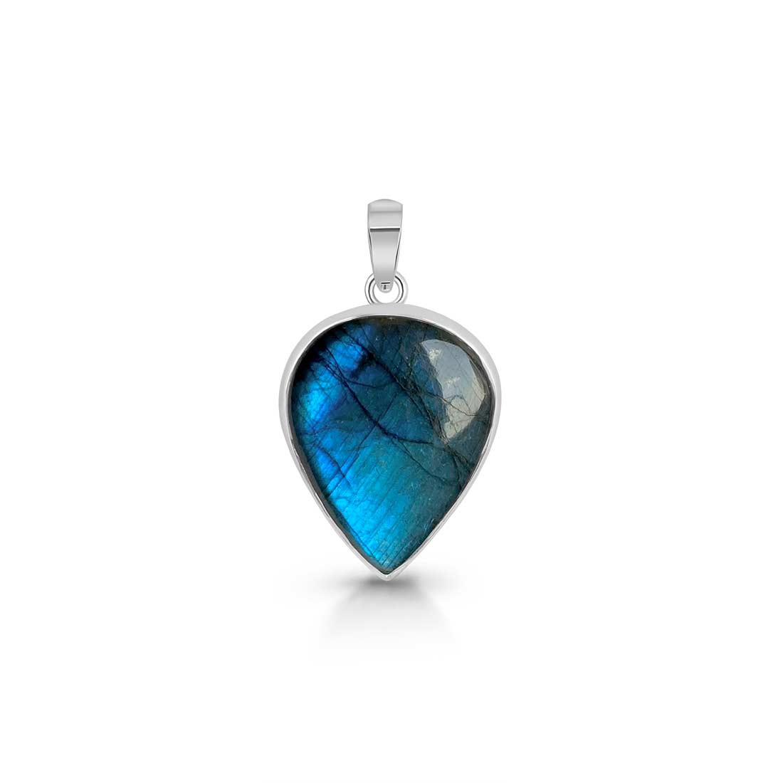 Premium Labradorite Transformation Pendant - Sterling Silver (LBD-P-5)