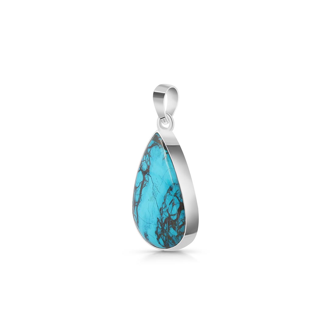 Premium Shattuckite Statement Pendant - Elegant Silver Jewelry