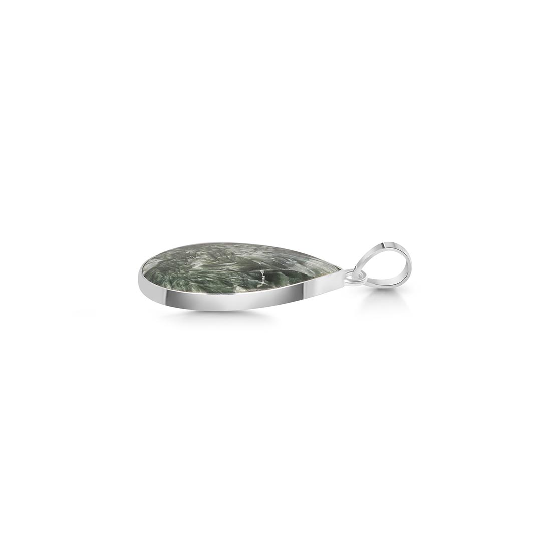 Premium Seraphinite Statement Pendant - Embrace Elegance