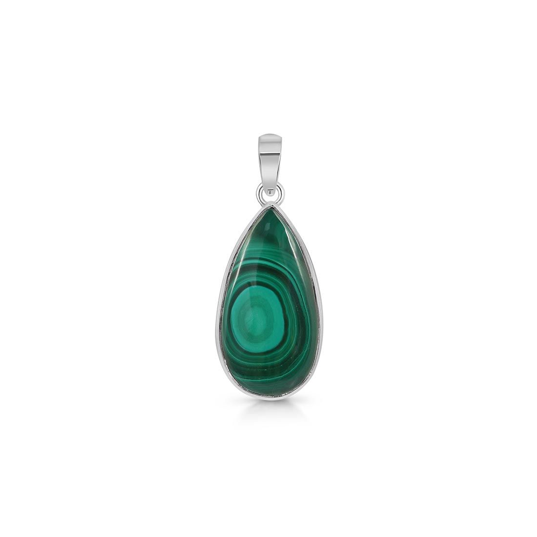 Premium Malachite Pendant - Elegant Statement Necklace (MLC-P-10)