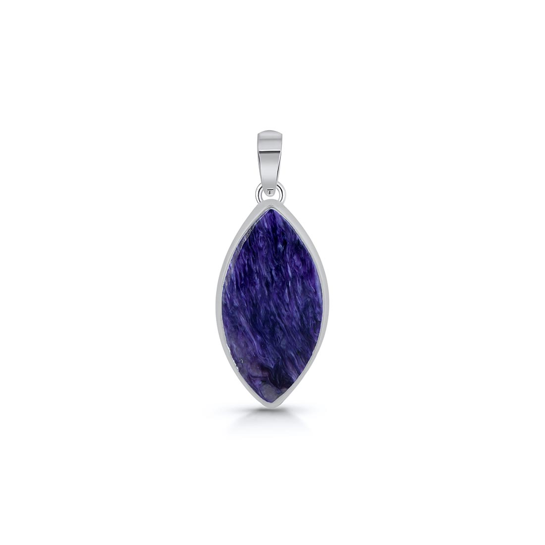 Premium Charoite Pendant - Elegant Purple Statement Jewelry