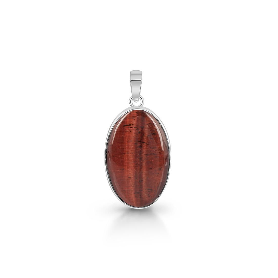 Premium Red Tiger Eye Pendant - Sagacia Statement Jewelry (RTE-P-22)