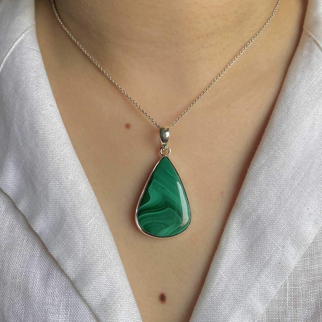 Premium Malachite Statement Pendant - MLC-P-23