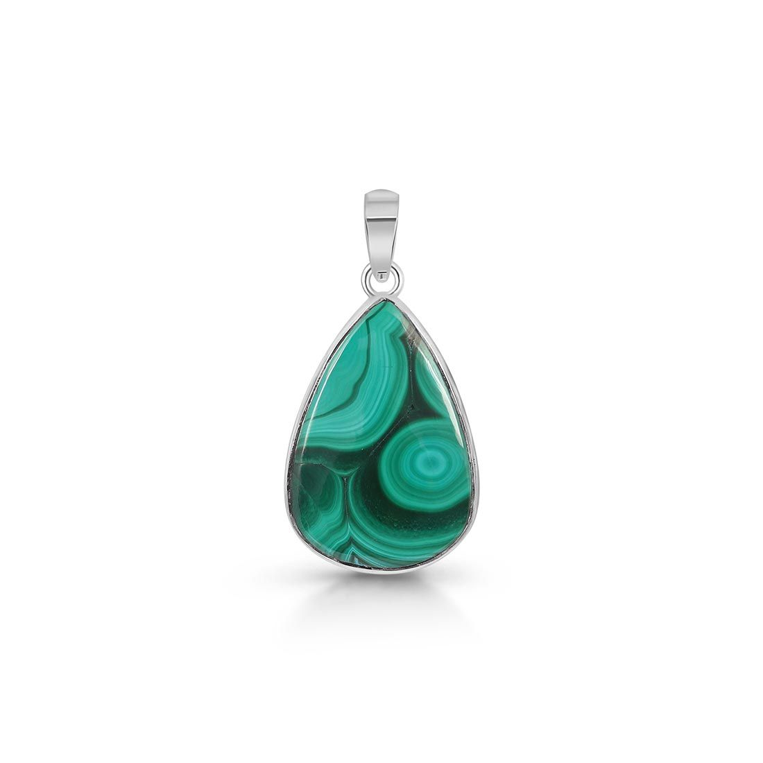 Premium Malachite Statement Pendant - MLC-P-15