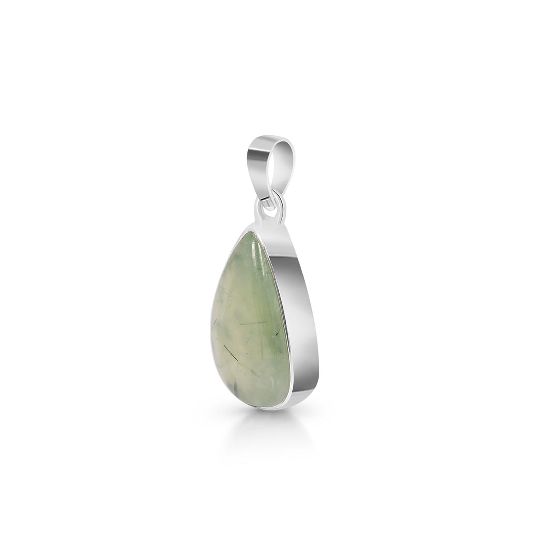 Premium Prehnite Statement Pendant - PRN-P-24 | Sagacia Jewelry