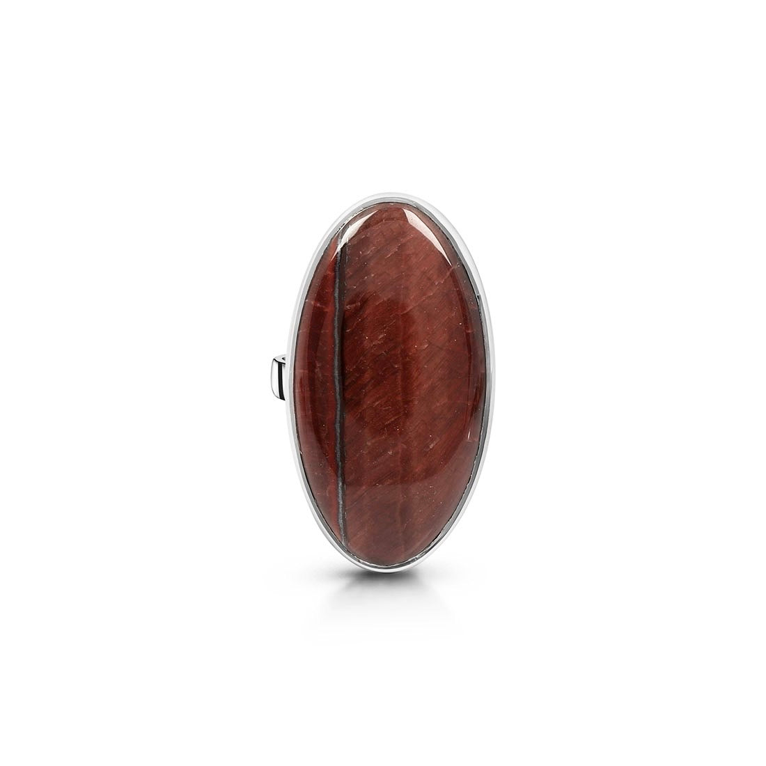 Premium Red Tiger Eye Adjustable Ring - Bold Statement Jewelry